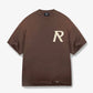 REPRESENT | MASKING TAPE INITIAL T-SHIRT { BROWN