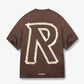 REPRESENT | MASKING TAPE INITIAL T-SHIRT { BROWN