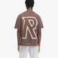 REPRESENT | MASKING TAPE INITIAL T-SHIRT { BROWN
