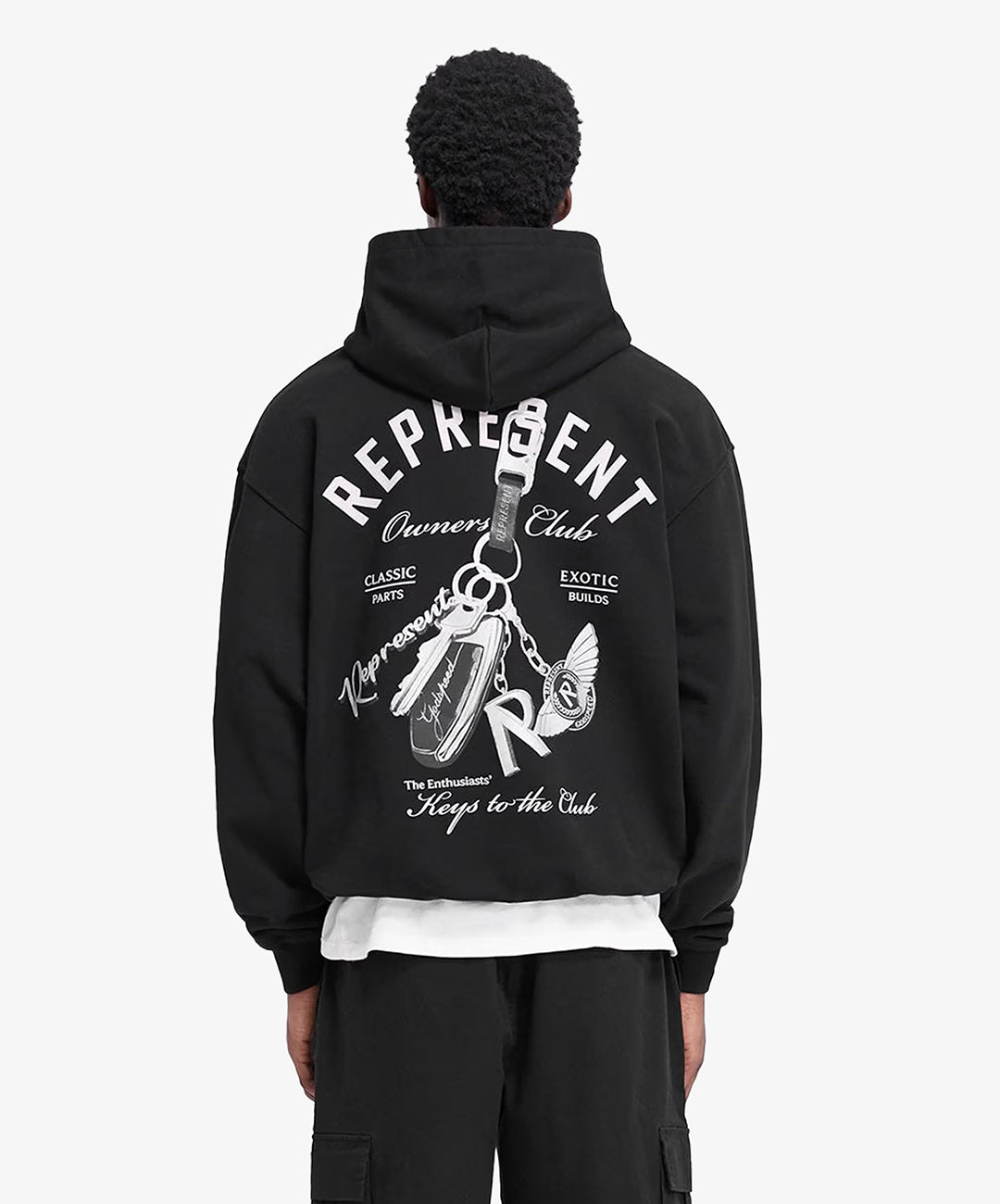 Represent | KEYS TO THE CLUB HOODIE { JET BLACK – Superkicks
