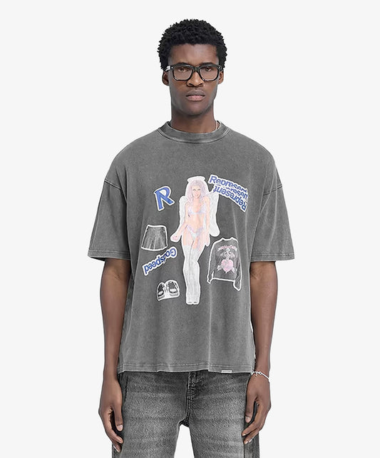 REPRESENT | QUESTION YOUR INNOCENCE T-SHIRT { VINTAGE GREY