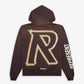 Represent | MASKING TAPE INITIAL ZIP HOODIE { CEDAR