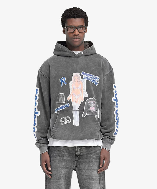 Represent | QUESTION YOUR INNOCENCE HOODIE { VINTAGE GREY