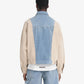 REPRESENT | R4 COLOUR BLOCK DENIM JACKET { BLUE