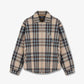 Represent | HEAVY ZIP OVERSHIRT  { BROWN CHECK