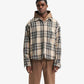 Represent | HEAVY ZIP OVERSHIRT  { BROWN CHECK