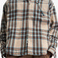 Represent | HEAVY ZIP OVERSHIRT  { BROWN CHECK