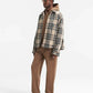 Represent | HEAVY ZIP OVERSHIRT  { BROWN CHECK