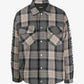 Represent | QUILTED FLANNEL SHIRT  { GREY CHECK