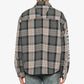 Represent | QUILTED FLANNEL SHIRT  { GREY CHECK