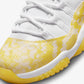 Jordan | AIR JORDAN 11 RETRO LOW  { WHITE/TOUR YELLOW-WHITE