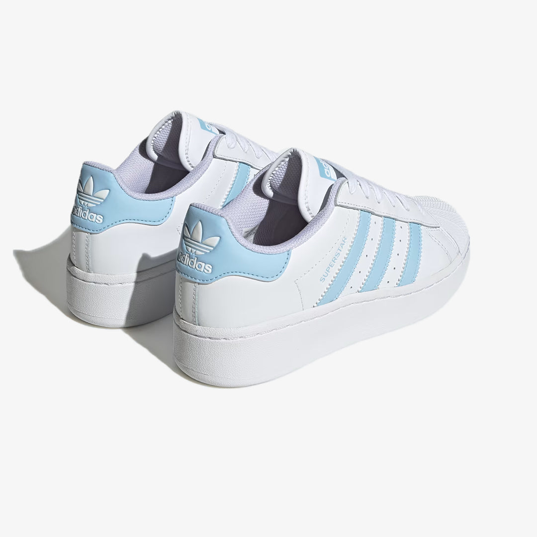 adidas Originals Superstar XLG trainers in white and blue