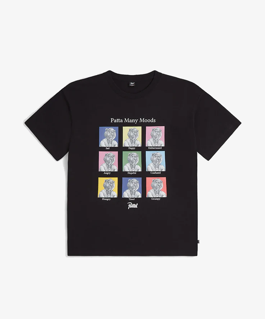 PATTA | MANY MOOD T-SHIRT { BLACK