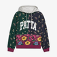 PATTA |  FLORAL PATCHWORK HOODED SWEATER { MULTI