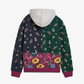 PATTA |  FLORAL PATCHWORK HOODED SWEATER { MULTI