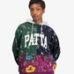 PATTA |  FLORAL PATCHWORK HOODED SWEATER { MULTI