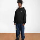 PATTA |  EMBROIDERED FIRE PANTHER HOODED SWEATER { BLACK