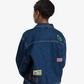 PATTA | WHOLE LOTTA LABELS DENIM JACKET { LIGHT BLUE DENIM