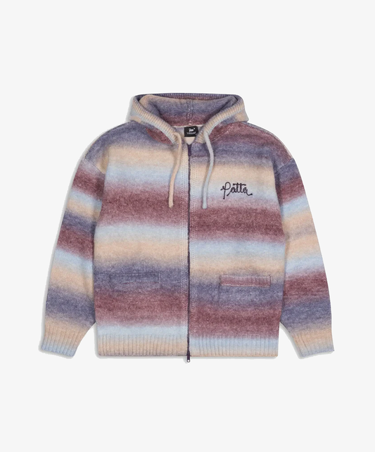 PATTA | SPACE DYE KNITTED HOODED SWEATER { MULTI