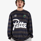 PATTA | STRIPED LONGSLEEVE FOOTBALL JERSEY { GREY