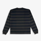 PATTA | STRIPED LONGSLEEVE FOOTBALL JERSEY { GREY