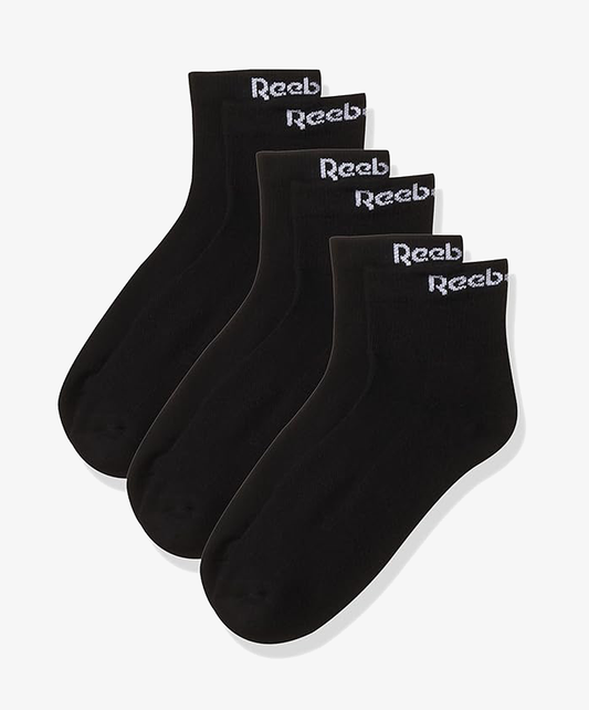 REEBOK | COTTON REGULAR SOCKS { BLACK