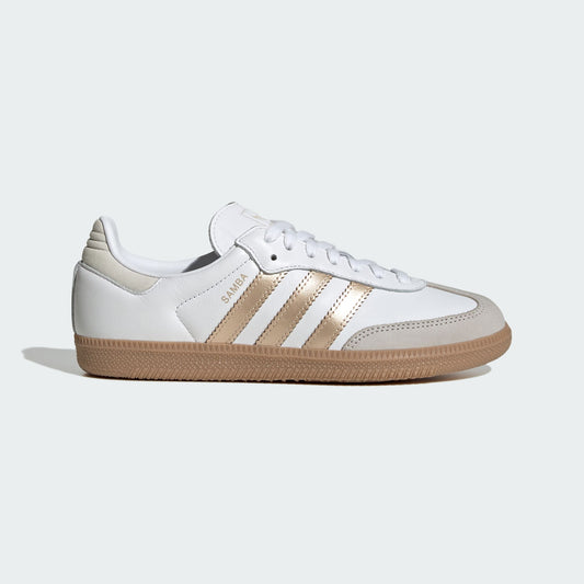 ADIDAS ORIGINALS | SAMBA OG { CLOUD WHITE/WONDER GOLD MET./GREY ONE