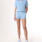 SPORTY & RICH | SRC TERRY SHORTS { SKY BLUE/WHITE
