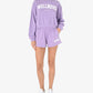 SPORTY & RICH | WELLNESS IVY DISCO SHORT { VIOLET/WHITE