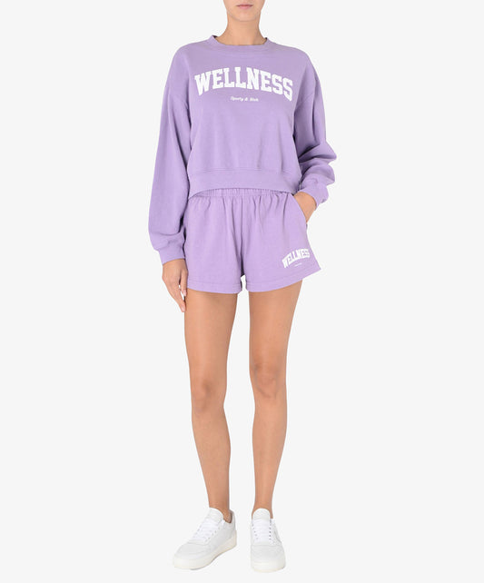 SPORTY & RICH | WELLNESS IVY DISCO SHORT { VIOLET/WHITE