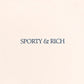 SPORTY & RICH | H&W CLUB DISCO SHORT { CREAM/NAVY
