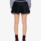 SPORTY & RICH | ABIGAIL WOOL PLEATED SKIRT { NAVY