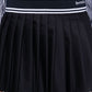 SPORTY & RICH | ABIGAIL WOOL PLEATED SKIRT { NAVY
