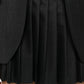 SPORTY & RICH | ABIGAIL WOOL PLEATED SKIRT { GRAY/WHITE