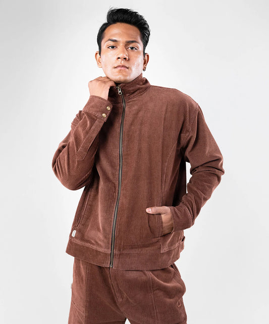 SUPERKICKS | CORDUROY JACKET { MUD BROWN