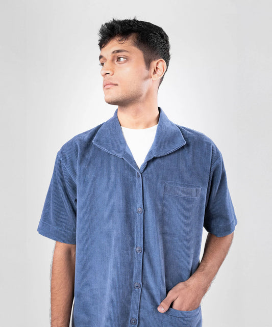 SUPERKICKS | CORDUROY SHIRT { ESTATE BLUE