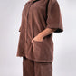 SUPERKICKS | CORDUROY SHIRT { MUD BROWN