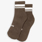 Superkicks | CREW SOCKS  { BROWN