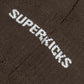 Superkicks | CREW SOCKS  { BROWN