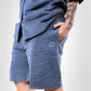 SUPERKICKS | CORDUROY SHORTS { ESTATE BLUE