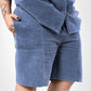 SUPERKICKS | CORDUROY SHORTS { ESTATE BLUE