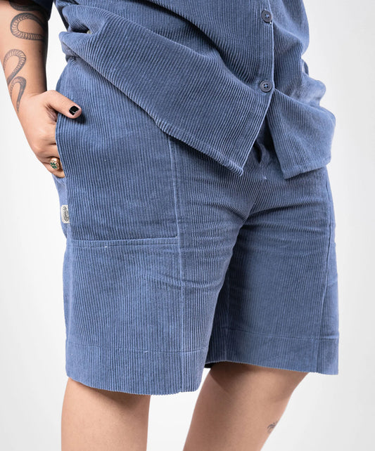 SUPERKICKS | CORDUROY SHORTS { ESTATE BLUE