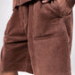 SUPERKICKS | CORDUROY SHORTS { MUD BROWN