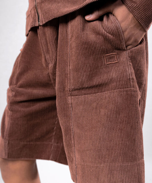 SUPERKICKS | CORDUROY SHORTS { MUD BROWN