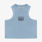 SUPERKICKS | CROP TOP { LIGHT BLUE