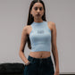 SUPERKICKS | CROP TOP { LIGHT BLUE