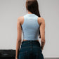 SUPERKICKS | CROP TOP { LIGHT BLUE