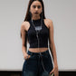 SUPERKICKS | CROP TOP { NAVY BLUE
