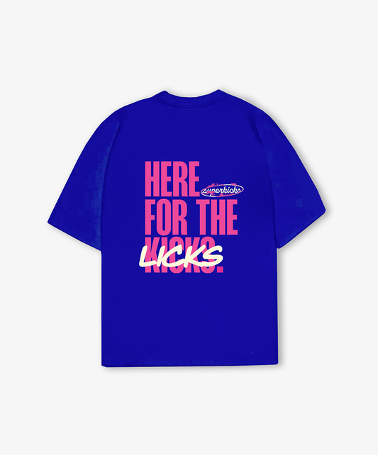 SUPERKICKS | STRAY FEEDER'S CLUB T-SHIRT { BLUE