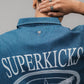SUPERKICKS | PINSTRIPE SHIRT { BLUE/WHITE